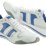 Diesel Long Term Gunner Y00326-PS973-H4711 White Grey Blue Cow Leather Shoes Men