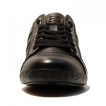 $225 Hugo Boss Black Label Leather Sneakers Mens Shoes 12 45 Trainers Sport .5