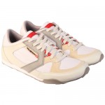Diesel Mens Dynamykal White Casual Leather Lace Up Sneakers Shoes