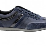 Hugo Boss Mens Sneakers Orange Label Silvans Dark Blue Leather/Suede Lace Up