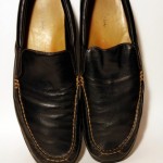 COLE HAAN MEN’S DRIVING MOC BLACK LEATHER LOAFER SHOES SIZE 13M