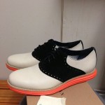 Brand New Cole Haan Lunargrand Saddle Birch/Black/Orange Size 11.5