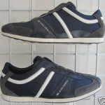 HUGO BOSS ORANGE  SIMBAD III NAVY BLUE LEATHER 747476982873 MEN WALKING SHOES 9