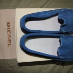 DIESEL suede leather loafers/driving shoes
