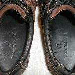 COLE HAAN Men’s Size 9 1/2 M Sneaker Casual Shoes BLACK LEATHER BROWN SUEDE TRIM