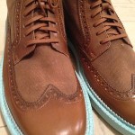 Cole Haan Jayhawker SoHo Exclusive Men’s Wingtip Leather Light Brown Blue Shoes