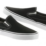 NEW Vans Classic Slip-On VN-0EYEBLK Black White Authentic Canvas Shoes Men