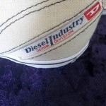 Mens Diesel slip on tennis shoe tan natural size 9