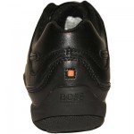 $225 Hugo Boss ORANGE Label Black Mens Leather Sneakers 11 44 Trainers 10.5 43.5