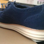Cole Haan Lunargrand Wing Tip Navy Suede Size 11