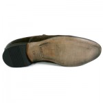 Hugo Boss Men’s Shoes Resolute Dark Brown Suede Wing Tip Slip On Made In Germany