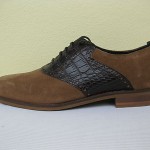 Cole Haan Mens Shoes $168 NEW Carter RBR Saddle Oxford Bark Tan Choc Brown 8.5 M