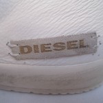 DIESEL MIDDAY WHITE LEATHER SHOES SNEAKERS 10.5 NIB