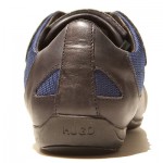 $275 HUGO BOSS Red Label Black Navy Blue Sneakers 11 44 Mens Shoes Trainers 10.5