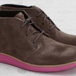 Cole Haan Lunargrand Chukka 10.5 Grey Suede / Pink Sole C11186 NIB