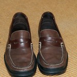 Cole Haan two-tone  brown Santa Barbara Penny Loafers 9D