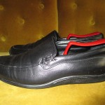 BLACK COLE HAAN STUDIO DRIVING LOAFERS SIZE 9.5M MADE IN ITALY