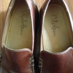 COLE HAAN Mens Brown Leather Casual Loafers Slip On Shoes 9 M Nike Air