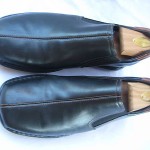 COLE HAAN BLACK LEATHER SLIP ON LOAFERS SIZE 9 MEDIUM