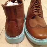 Cole Haan Jayhawker SoHo Exclusive Men’s Wingtip Leather Light Brown Blue Shoes