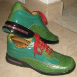 Mens Cole Haan Nike Air Green Leather Classic Oxfords sz 8.5 M ~ Excellent