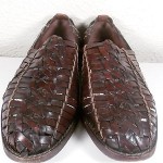 8M Men Dark Brown COLE HAAN Resort Leather Woven Loafer