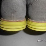 COLE HAAN LUNARGRAND WINGTIP OXFORD CHARCOAL YELLOW SUEDE SHOES SIZE 11 5M