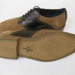 Cole Haan Mens Shoes $168 NEW Carter RBR Saddle Oxford Bark Tan Choc Brown 8.5 M