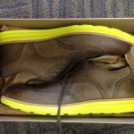 Men’s Cole Haan Lunargrand Leather Wingtip Brown Grey/Volt 10.5M New w/ box