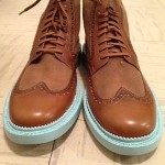 Cole Haan Jayhawker SoHo Exclusive Men’s Wingtip Leather Light Brown Blue Shoes