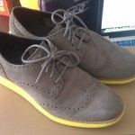 Cole Haan Lunargrand Wing Tip Charcoal Grey Suede Size 11 Low Reserve!