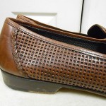 COLE HAAN BRAGANO WOVEN LEATHER LOAFER SHOES MENS 11 D NICE!
