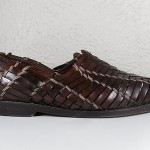 8M Men Dark Brown COLE HAAN Resort Leather Woven Loafer