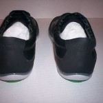 Hugo Boss Green Mens Gilmour Black Leather Trainers Fashion Sneakers EU 45 US 12