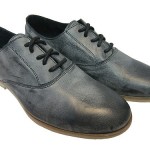 Diesel Mens Thor Gray Black Leather Casual Dress Oxfords Lace Up Shoes