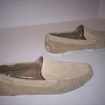 Hugo Boss Men’s Drefin Suede Loafers Driving Shoes Medium Beige Size 9.5 $195