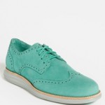 Mens Cole Haan LunarGrand Wing-Tip, Poolside nubuck/ Gray