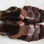 COLE HAAN COUNTRY * 12 M * FISHERMAN Brown Vibram Leather Sandals Shoes