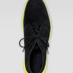 Mens Cole Haan LunarGrand Chukka Boot, Navy/Yellow sz 6.5 -16