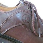 Mens sz 10 M brown leather Timberland lace tie oxford casual work shoes