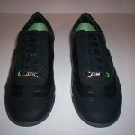 Hugo Boss Green Mens Gilmour Black Leather Trainers Fashion Sneakers EU 45 US 12