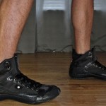 LIGHTLY used US size 11 DIESEL black DALLAS worn CASUAL high top SNEAKER shoes