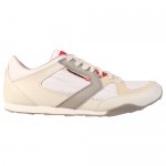 Diesel Mens Dynamykal White Casual Leather Lace Up Sneakers Shoes