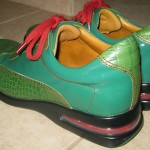 Mens Cole Haan Nike Air Green Leather Classic Oxfords sz 8.5 M ~ Excellent