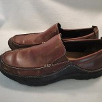 Men’s Cole Haan Nike Air Size 11 Brown Leather Slip On Loafers