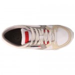 Diesel Mens Dynamykal White Casual Leather Lace Up Sneakers Shoes