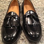 COLE HAAN BLACK LEATHER TASSLE LOAFERS MENS 9 1/2 D,M – MINT CONDITION