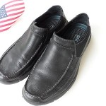 PRIVO By Clarks Mens Shoes Size 11.5 M  Black Leather Slip-on  Loafers.