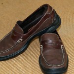 Cole Haan two-tone  brown Santa Barbara Penny Loafers 9D