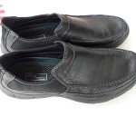 PRIVO By Clarks Mens Shoes Size 11.5 M  Black Leather Slip-on  Loafers.